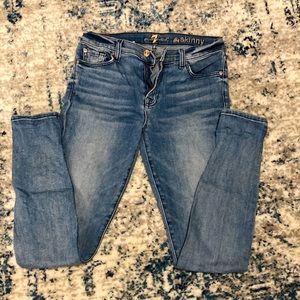 7 for all mankind skinny Jean size 28